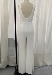 Jumpsuit/Pantsuit Chiffon Mother of the Bride Dress Long/Floor-Length with Pleated